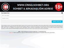 Tablet Screenshot of cinselsohbet.org